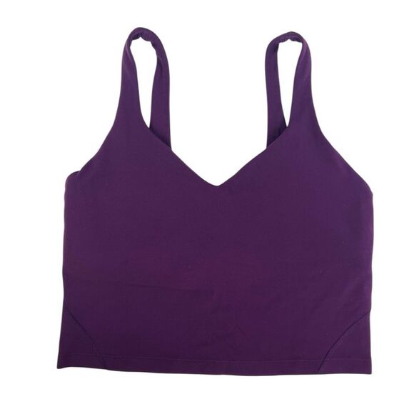 Lululemon Align Tank Top Dramatic Magenta Plum Purple V-Neck Size 8 - Picture 3 of 7
